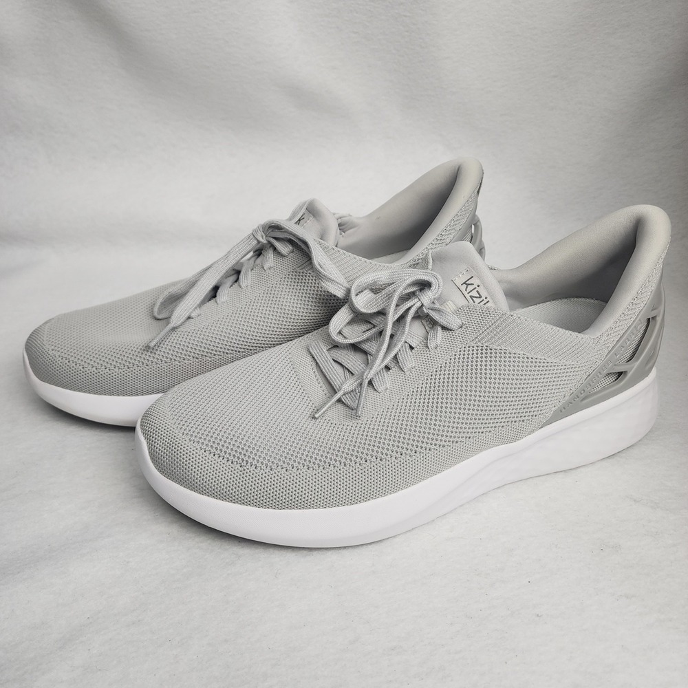 Kizik Athens HandsFree DATHLG01-1D Sneakers Shoes M12/W13.5 Gray Mesh Comfort